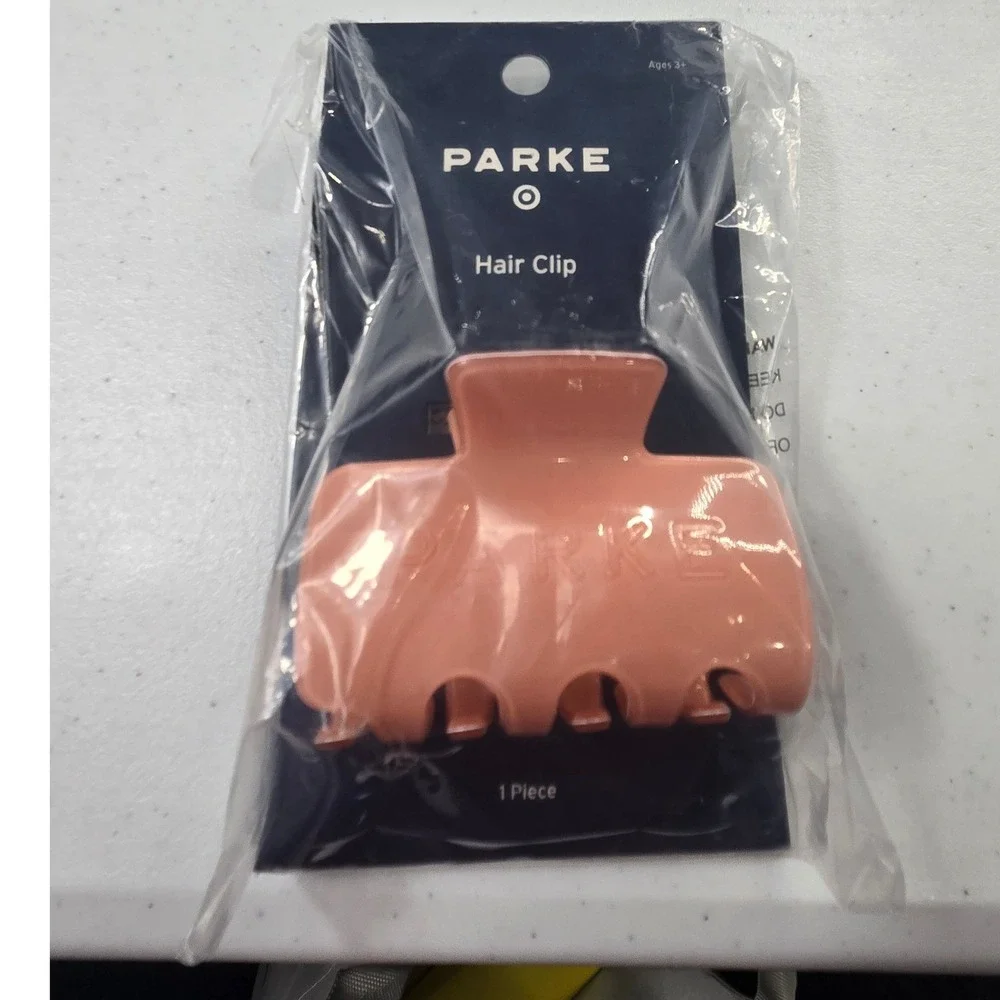 Target x Parke Womens Hair Claw Clip Peach Orange NWT